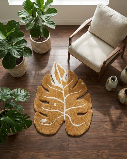 Bage Monstera Leaf Rug